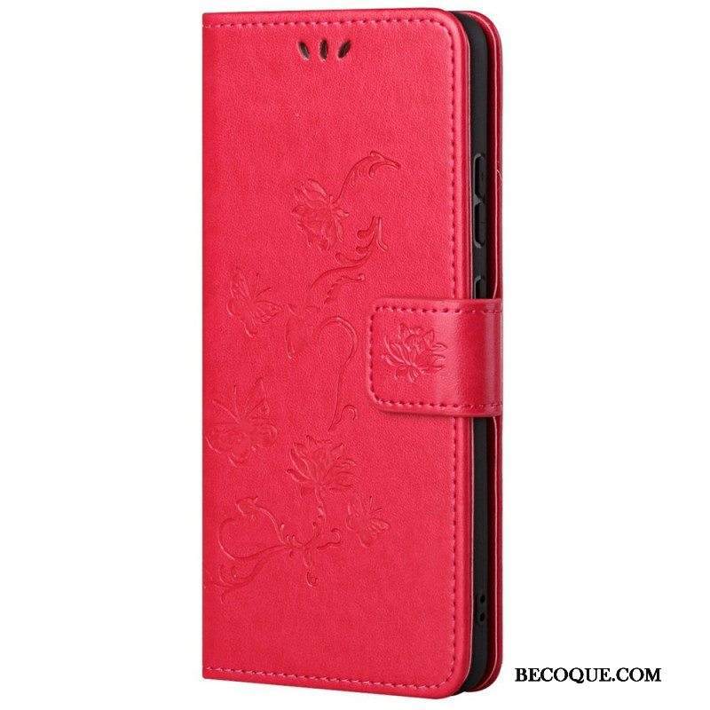 Kotelot Samsung Galaxy M23 5G Suojaketju Kuori Strap Kukat