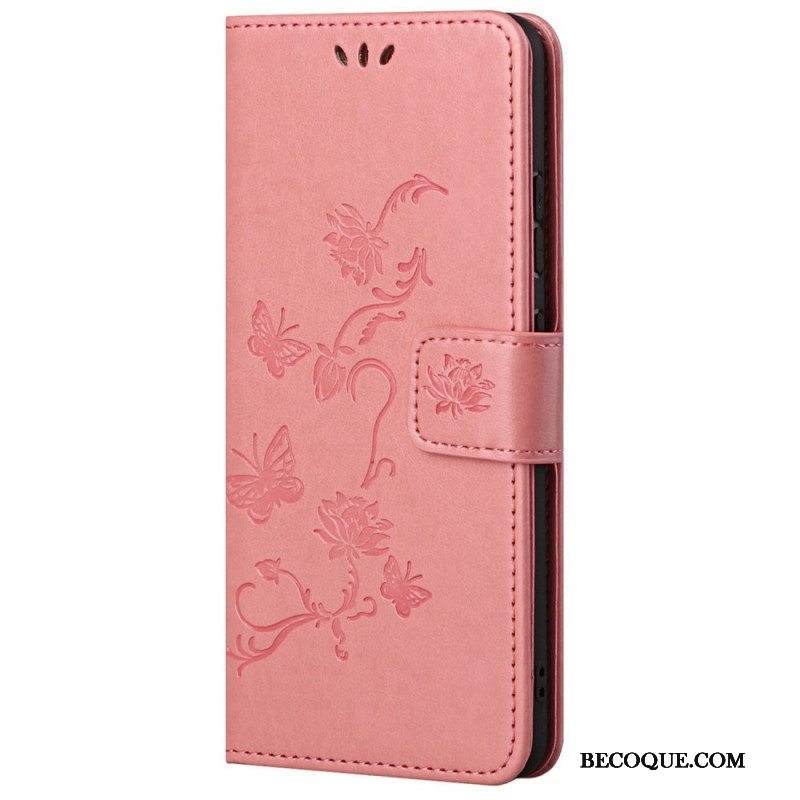 Kotelot Samsung Galaxy M23 5G Suojaketju Kuori Strap Kukat