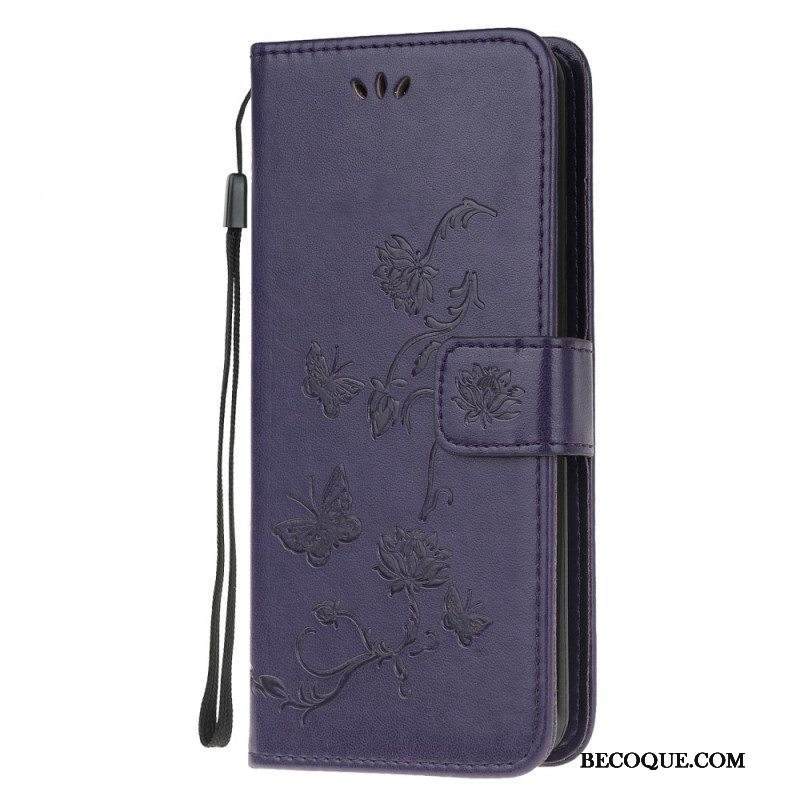 Kotelot Samsung Galaxy M32 Suojaketju Kuori Strap Kukat