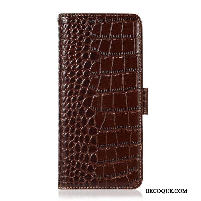 Kotelot Samsung Galaxy M33 5G Crocodile Style Rfid