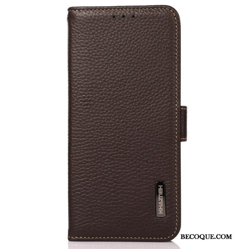 Kotelot Samsung Galaxy M33 5G Litsi Nahka Khazneh Rfid