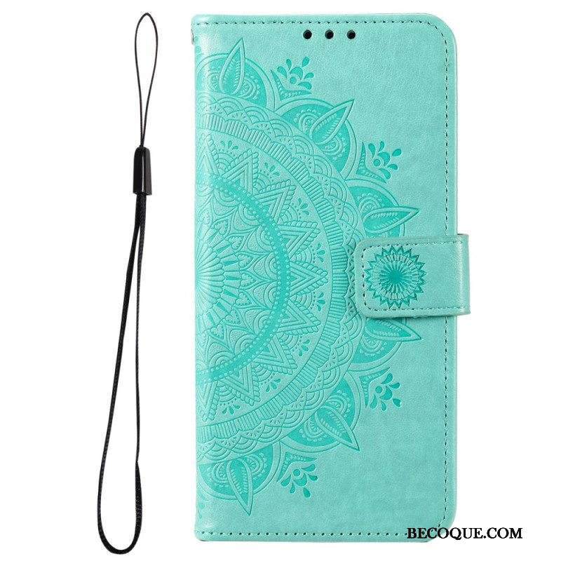 Kotelot Samsung Galaxy M33 5G Suojaketju Kuori Strappy Sun Mandala