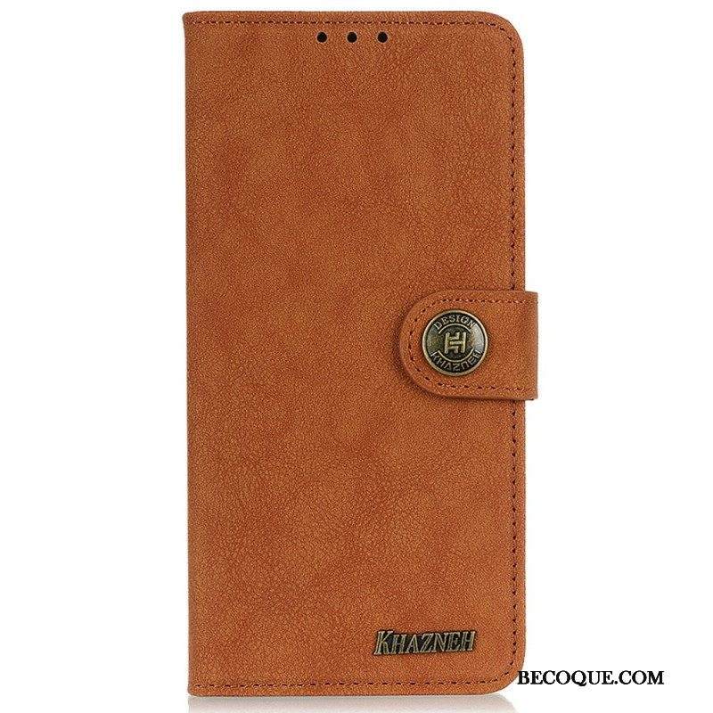 Kotelot Samsung Galaxy M52 5G Khazneh Retro Haljasnahka