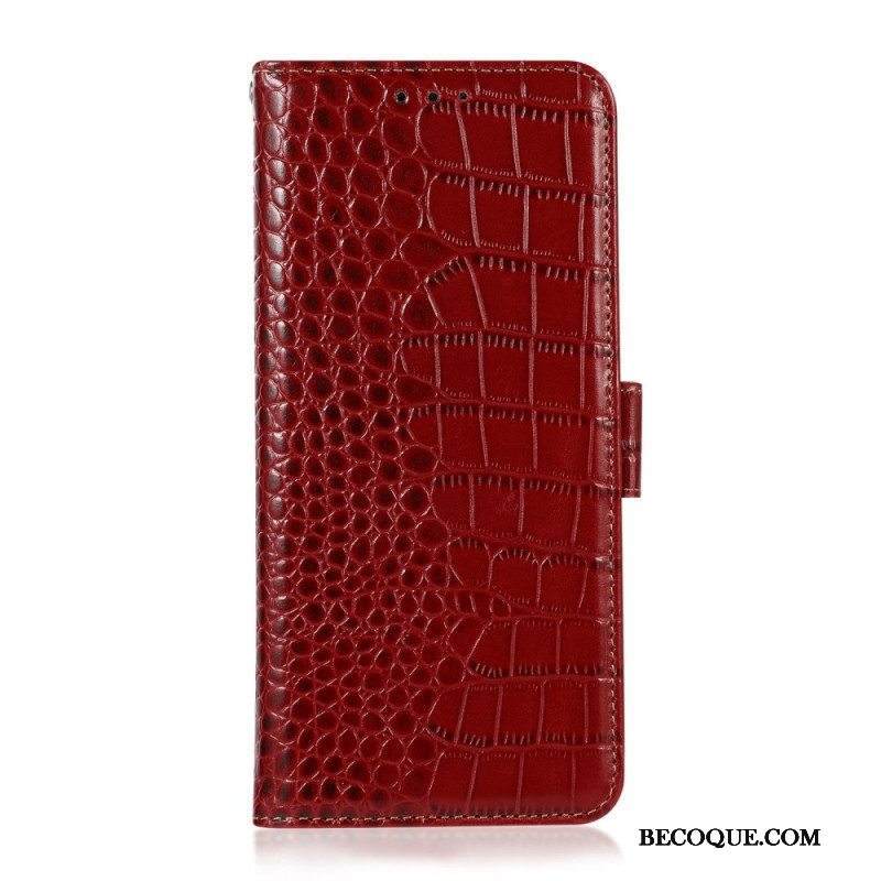 Kotelot Samsung Galaxy M53 5G Crocodile Style Rfid