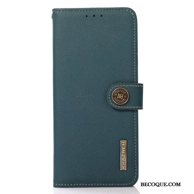 Kotelot Samsung Galaxy M53 5G Khazneh Rfid Aitoa Nahkaa