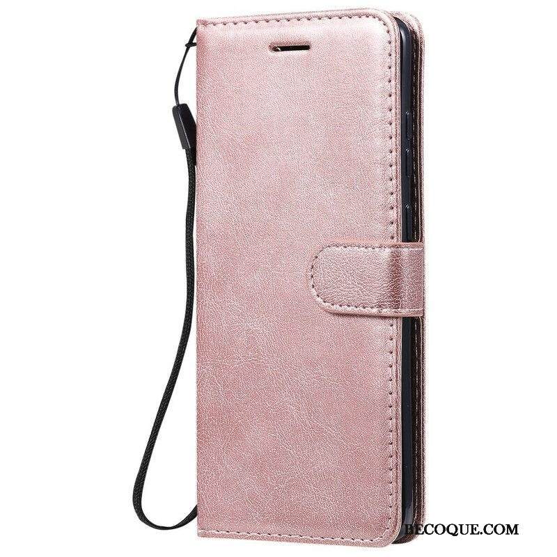 Kotelot Samsung Galaxy S20 Plus / S20 Plus 5G Suojaketju Kuori Strappy Leather Effect