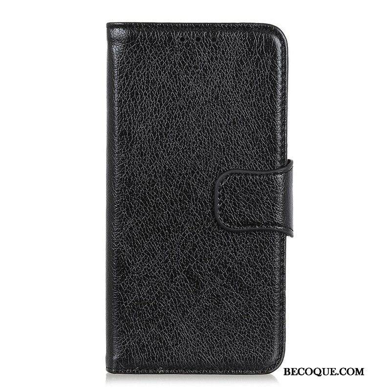 Kotelot Samsung Galaxy S21 5G Halkaistu Nappan Nahka