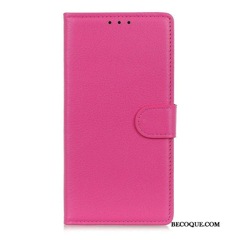 Kotelot Samsung Galaxy S21 5G Perinteinen Litchi Faux Leather