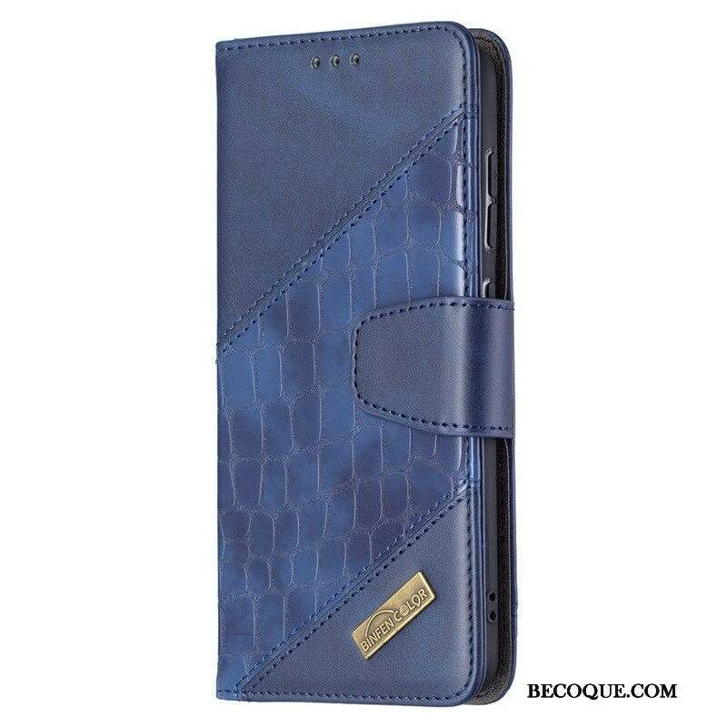 Kotelot Samsung Galaxy S21 FE Klassinen Krokotiilin Ihoefekti