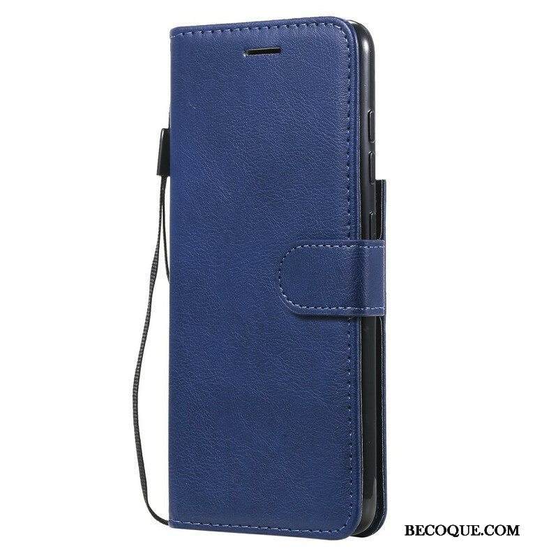 Kotelot Samsung Galaxy S21 FE Suojaketju Kuori Strappy Leather Effect