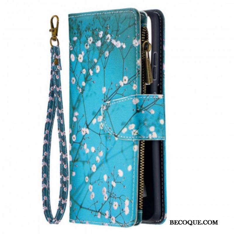 Kotelot Samsung Galaxy S21 Ultra 5G Vetoketjullinen Puutasku