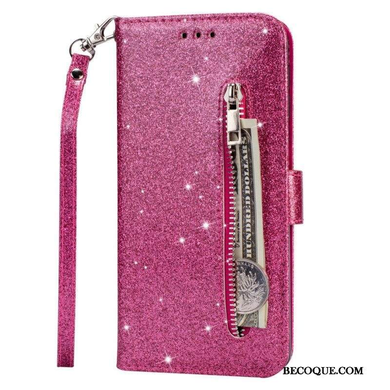 Kotelot Samsung Galaxy S22 5G Glitter Kolikkopussi