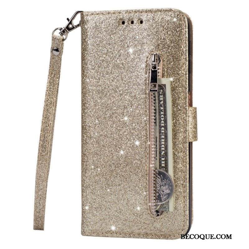 Kotelot Samsung Galaxy S22 5G Glitter Kolikkopussi