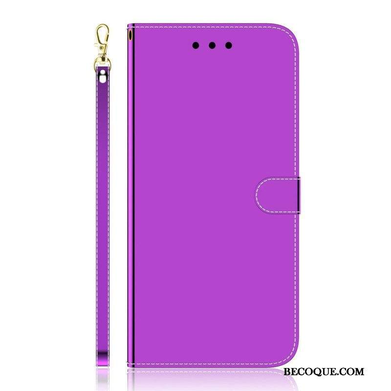 Kotelot Samsung Galaxy S22 5G Keinonahkainen Peilin Kansi