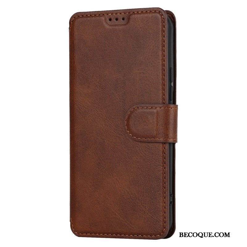 Kotelot Samsung Galaxy S22 5G Matta Vintage-nahkaefekti