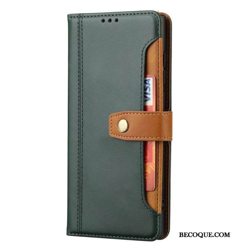 Kotelot Samsung Galaxy S22 Ultra 5G Keinonahkaa Hihnalla