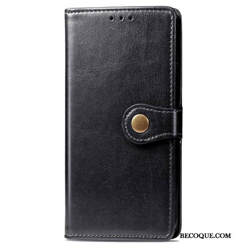 Kotelot Samsung Galaxy S22 Ultra 5G Keinonahkaa Ja Vintage-lukko