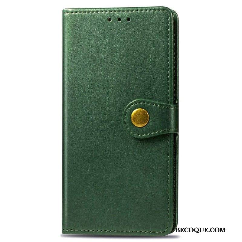 Kotelot Samsung Galaxy S22 Ultra 5G Keinonahkaa Ja Vintage-lukko