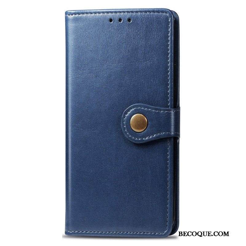 Kotelot Samsung Galaxy S22 Ultra 5G Keinonahkaa Ja Vintage-lukko