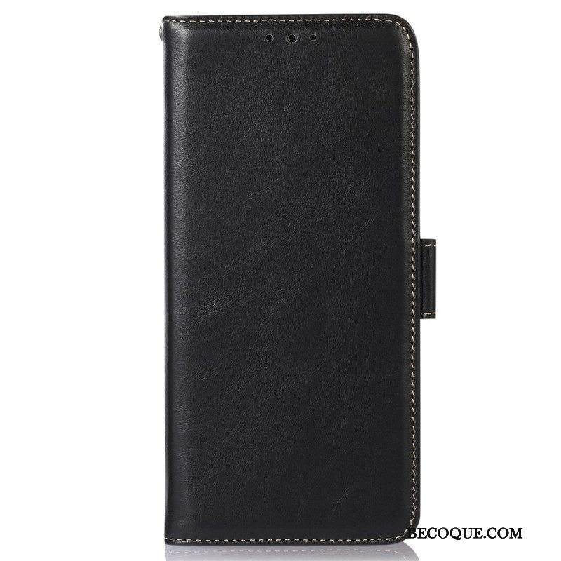 Kotelot Samsung Galaxy S23 5G Aito Nahka Rfid-toiminto