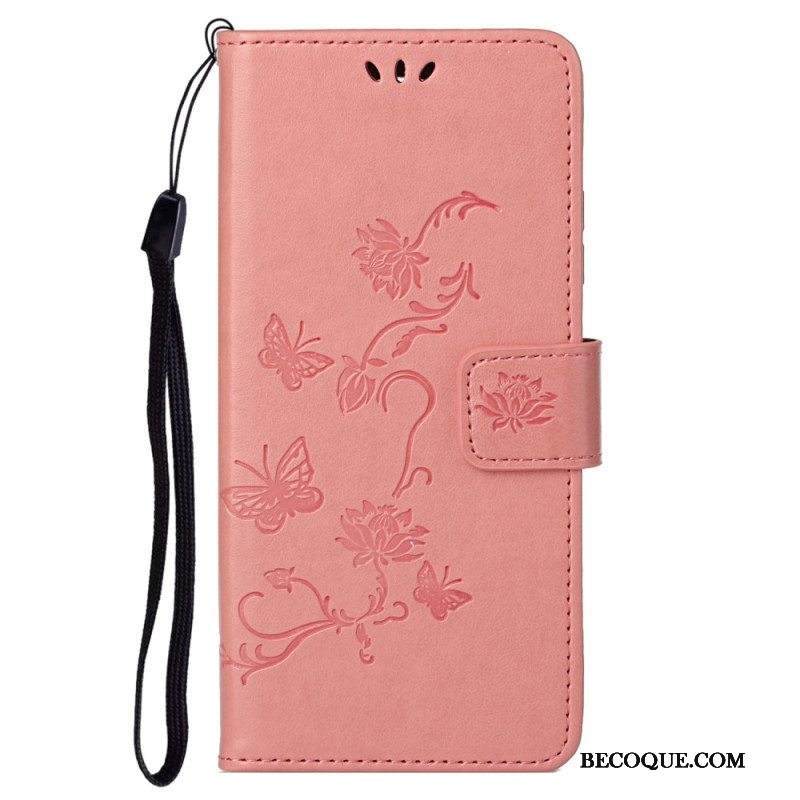 Kotelot Samsung Galaxy S23 5G Perhosia Ja Kukkia