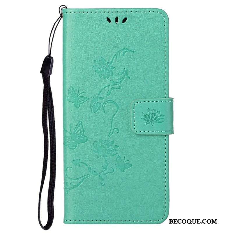 Kotelot Samsung Galaxy S23 5G Perhosia Ja Kukkia