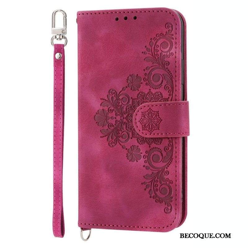 Kotelot Samsung Galaxy S23 5G Suojaketju Kuori Strappy Pitsi Mandala