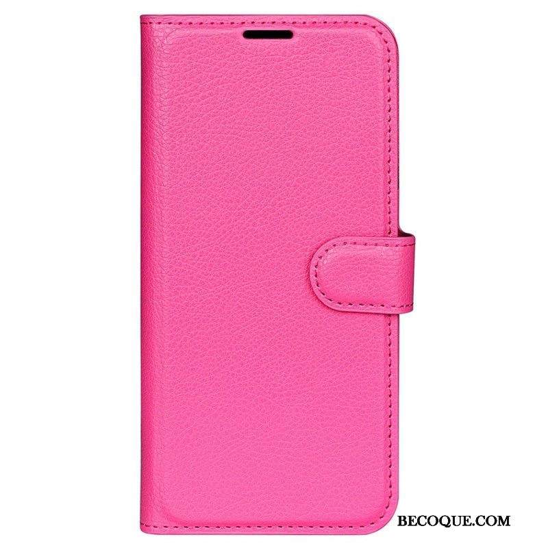 Kotelot Samsung Galaxy S23 Ultra 5G Klassinen Litsi-nahkaefekti