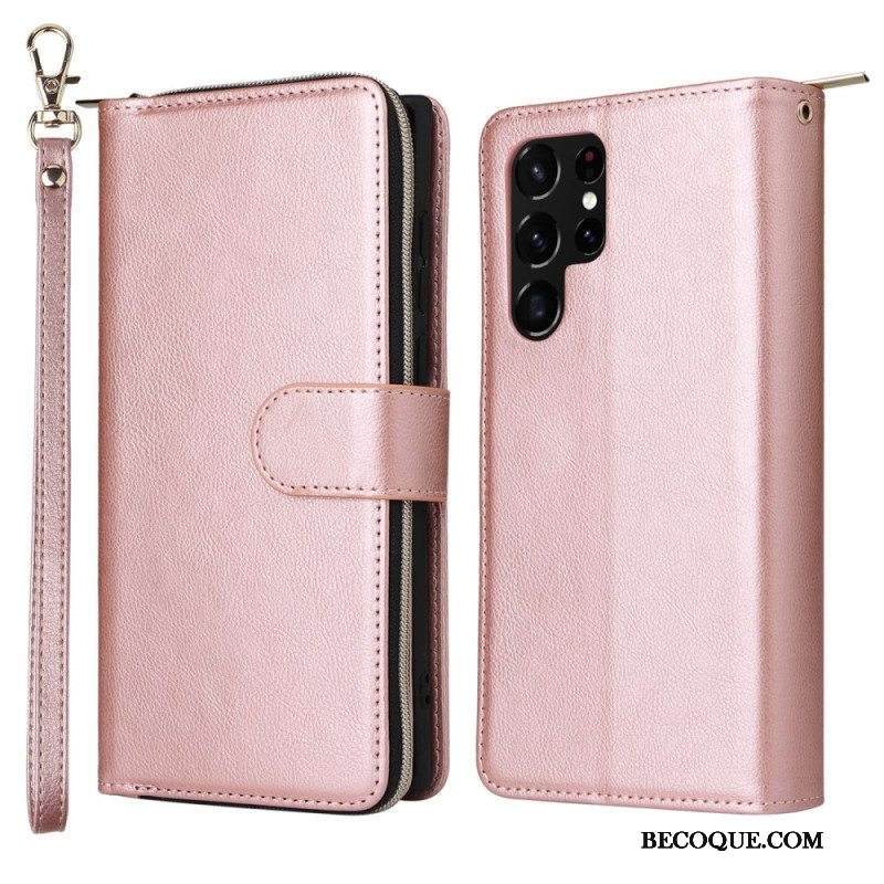 Kotelot Samsung Galaxy S23 Ultra 5G Kolikkokukkaro 9 Korttikoteloa