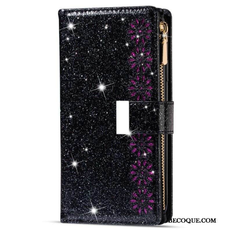 Kotelot Samsung Galaxy S23 Ultra 5G Lompakkokotelo Paljetteja Lompakko