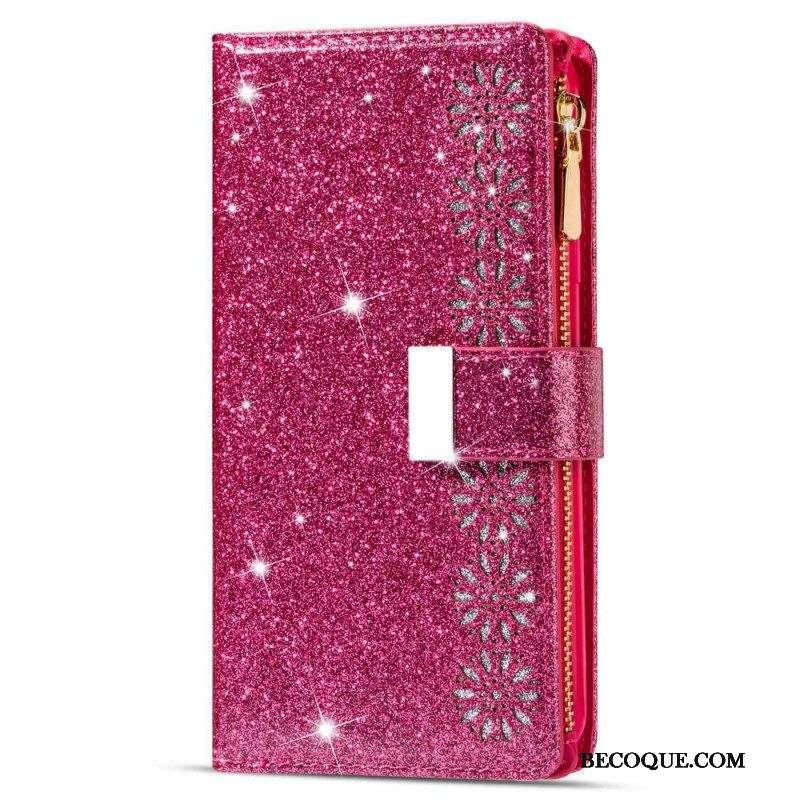 Kotelot Samsung Galaxy S23 Ultra 5G Lompakkokotelo Paljetteja Lompakko