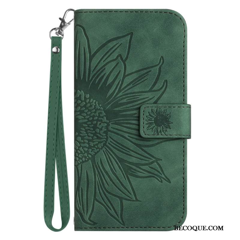 Kotelot Samsung Galaxy S25 5g Edge Auringonkukkakuvio Ja Hihna Suojakuori