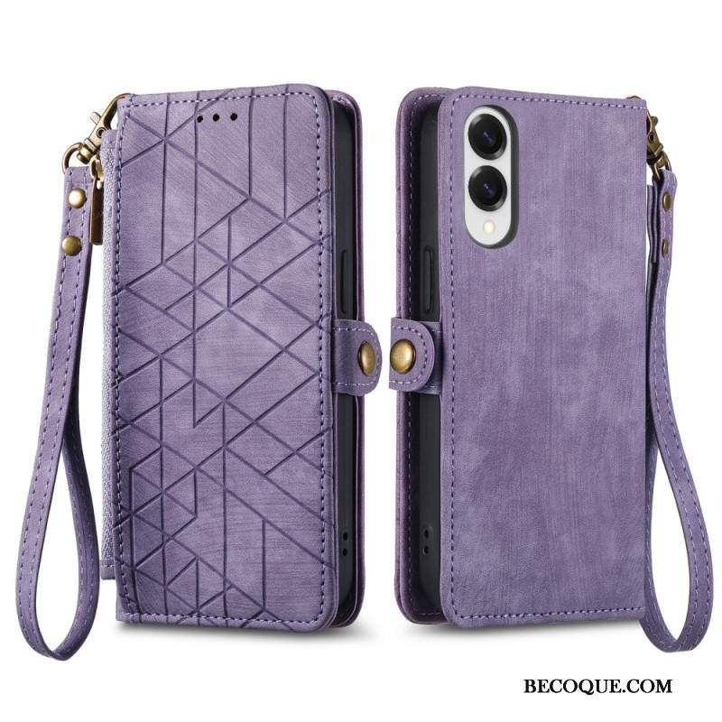 Kotelot Samsung Galaxy S25 5g Edge Geometrinen Kuvio Ja Nauha