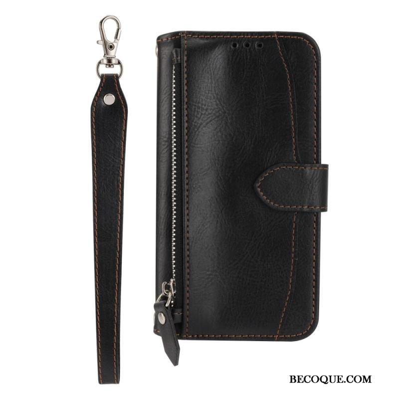 Kotelot Samsung Galaxy S25 5g Edge Vintage-lompakko Hihnalla Ja Olkahihnalla