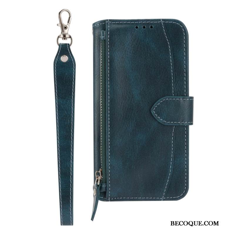 Kotelot Samsung Galaxy S25 5g Edge Vintage-lompakko Hihnalla Ja Olkahihnalla