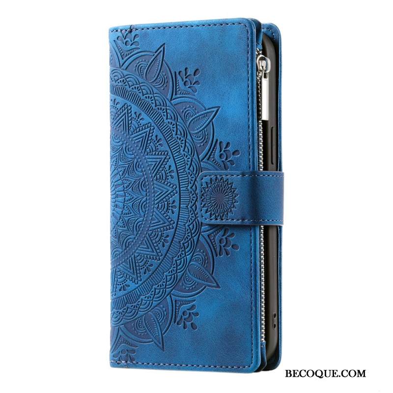 Kotelot Samsung Galaxy S25 5g Mandala-mokkanahkaefektilompakko