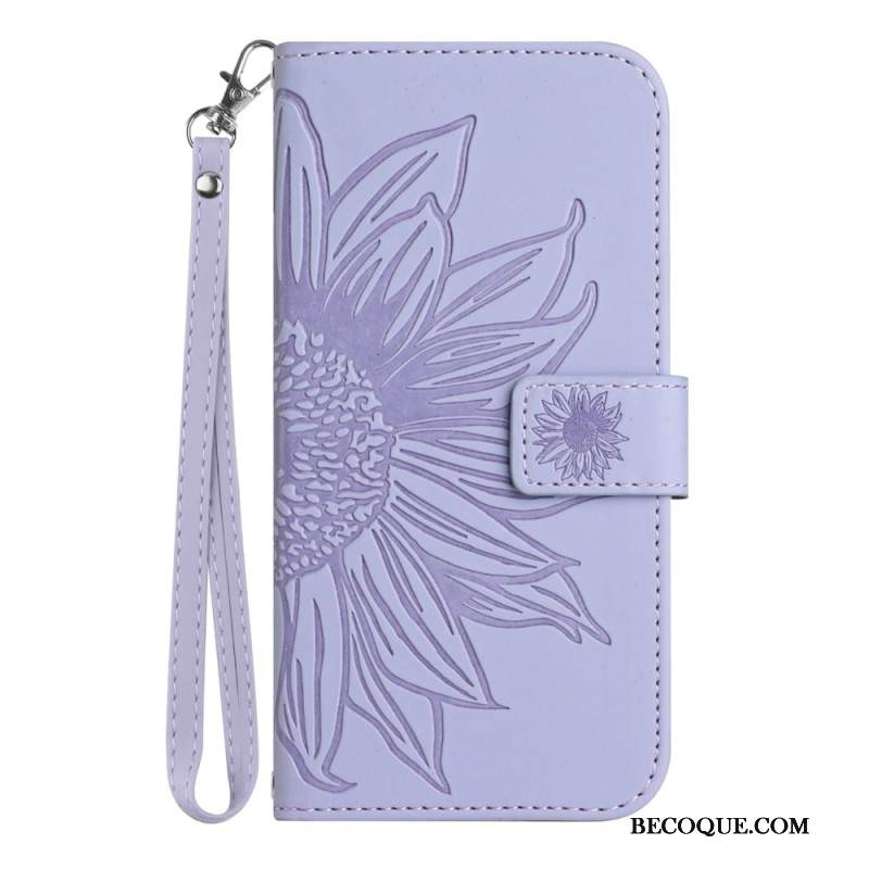 Kotelot Samsung Galaxy S25 5g Puhelinkuoret Auringonkukkakuvio Hihnalla