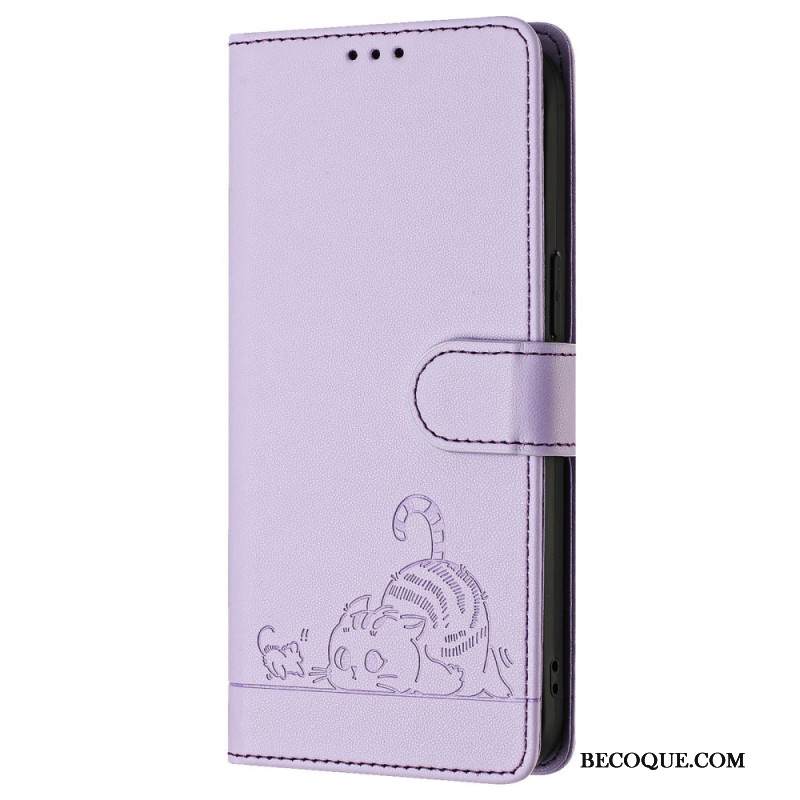 Kotelot Samsung Galaxy S25 5g Puhelinkuoret Rfid-suojattu Kissakuvio