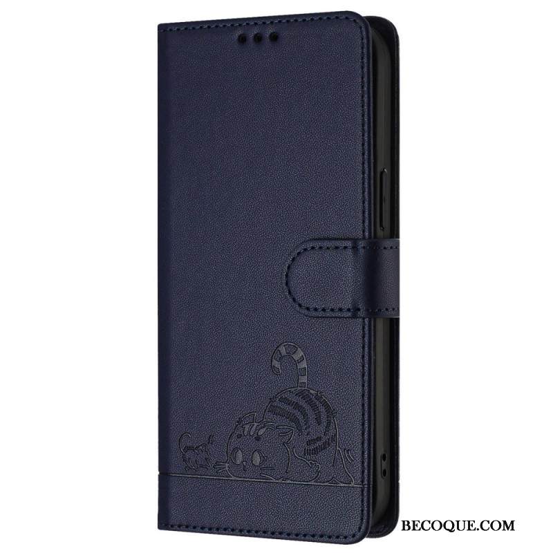 Kotelot Samsung Galaxy S25 5g Puhelinkuoret Rfid-suojattu Kissakuvio