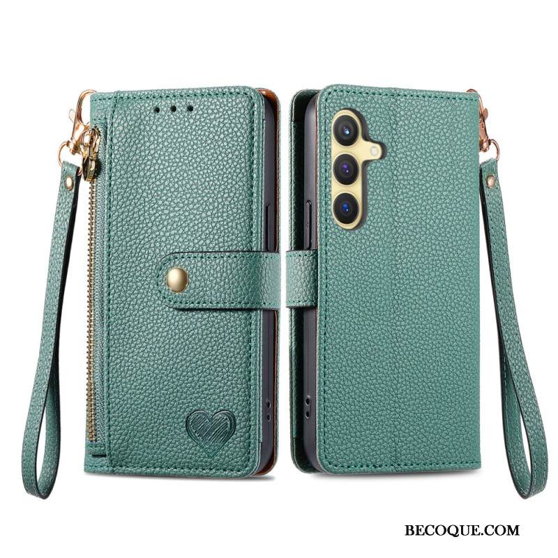 Kotelot Samsung Galaxy S25 5g Sydänkuvioinen Rfid-suojattu Suojakuori