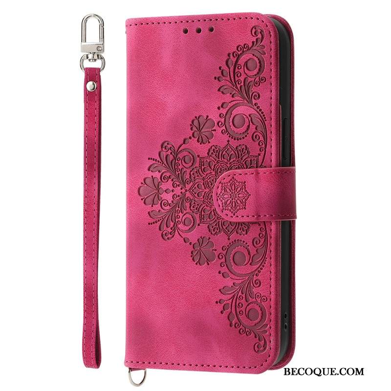 Kotelot Samsung Galaxy S25 Fe Pitsikuvio Hihnalla Ja Olkahihnalla