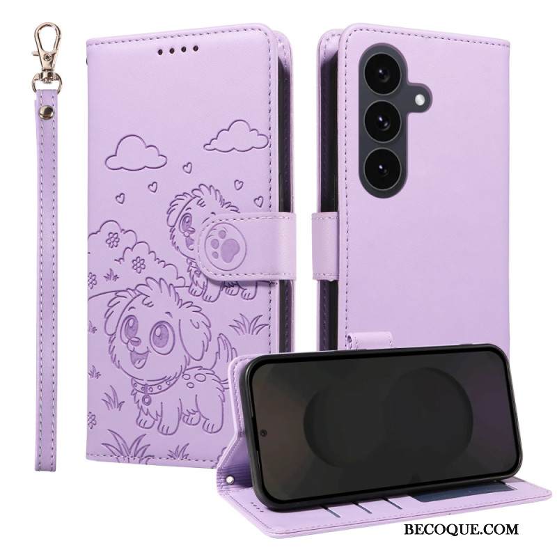 Kotelot Samsung Galaxy S25 Fe Rfid-esto Ja Koirakuvio