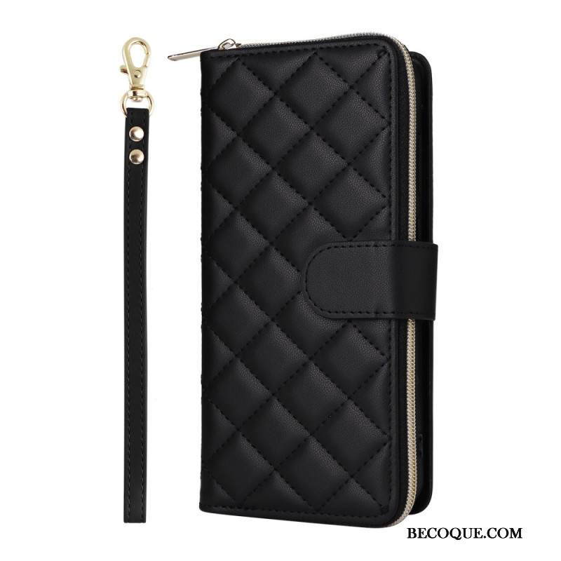 Kotelot Samsung Galaxy S25 Fe Tikattu Hihnalla Ja Olkahihnalla Suojakuori