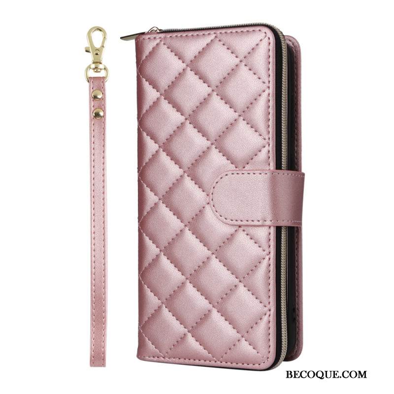 Kotelot Samsung Galaxy S25 Fe Tikattu Hihnalla Ja Olkahihnalla Suojakuori