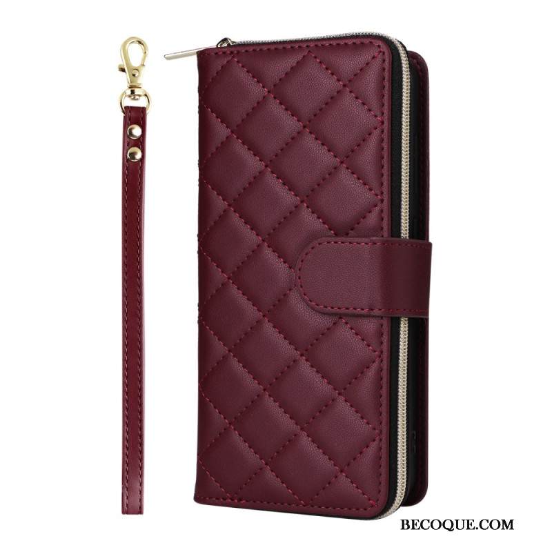 Kotelot Samsung Galaxy S25 Fe Tikattu Hihnalla Ja Olkahihnalla Suojakuori