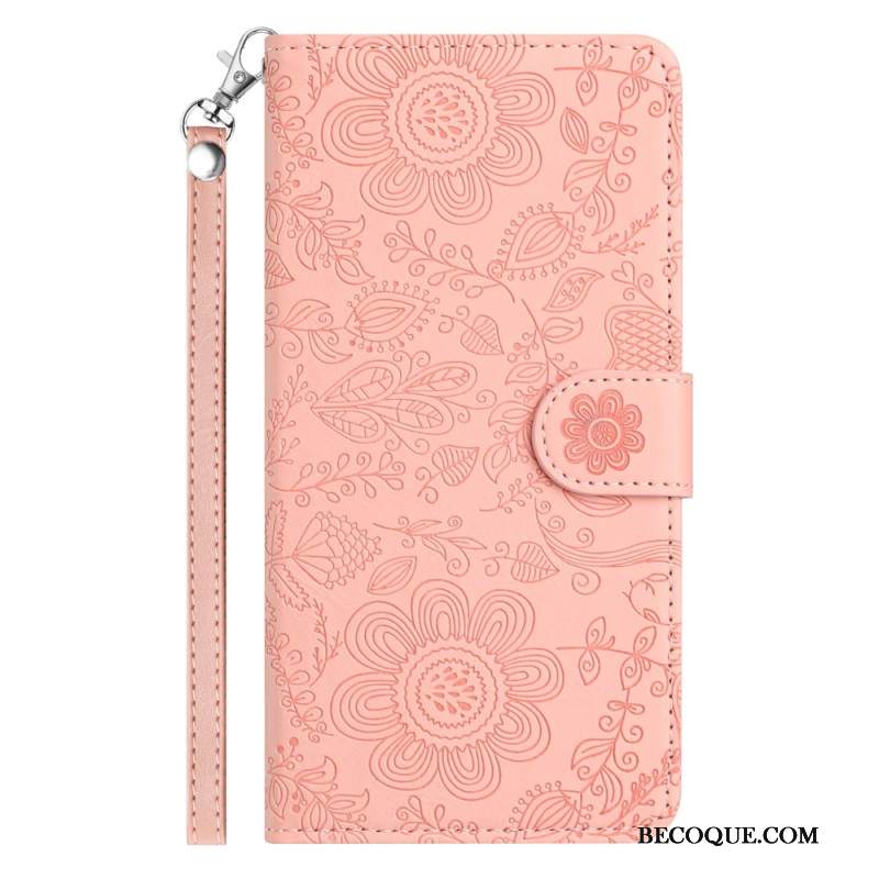 Kotelot Samsung Galaxy S25 Plus 5g Kukkakuvio Ja Hihna Suojakuori