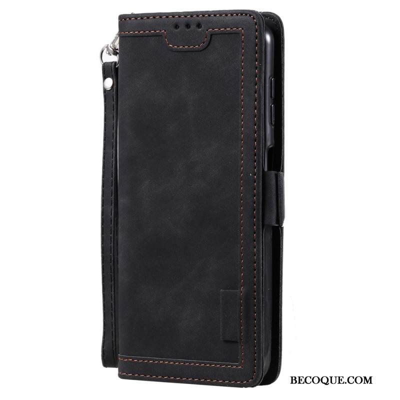 Kotelot Samsung Galaxy S25 Plus 5g Puhelinkuoret Vintage-mokkanahkakuvioinen Lompakko Hihnalla