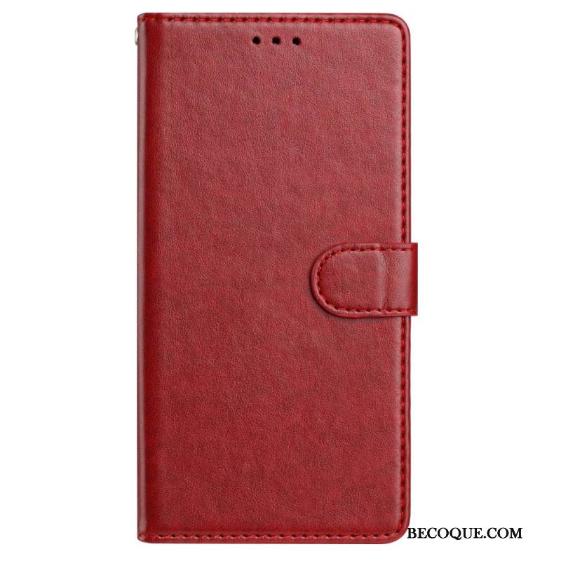 Kotelot Samsung Galaxy S25 Plus 5g Puhelinkuoret Yksivärinen Tekonahka Ja Hihna