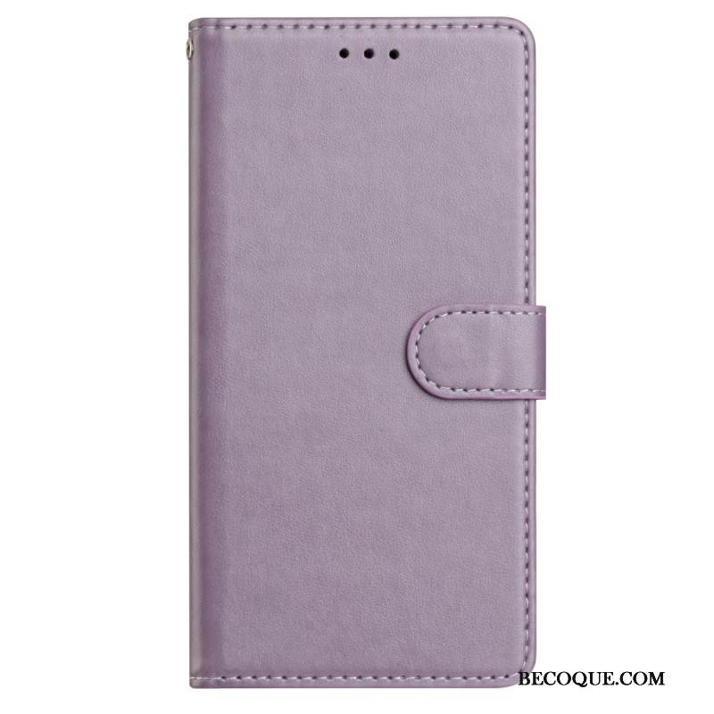 Kotelot Samsung Galaxy S25 Plus 5g Puhelinkuoret Yksivärinen Tekonahka Ja Hihna