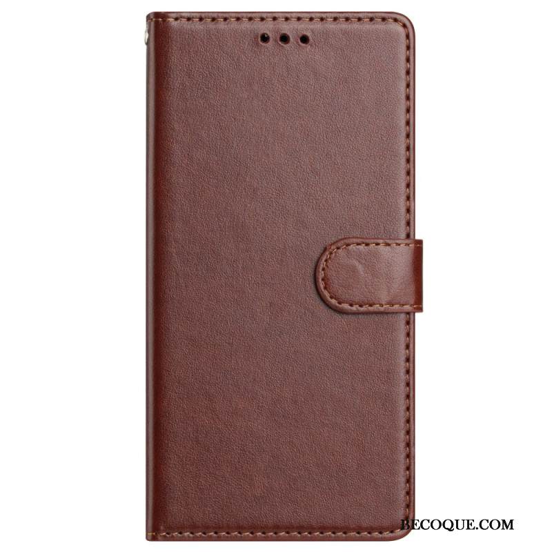 Kotelot Samsung Galaxy S25 Plus 5g Puhelinkuoret Yksivärinen Tekonahka Ja Hihna